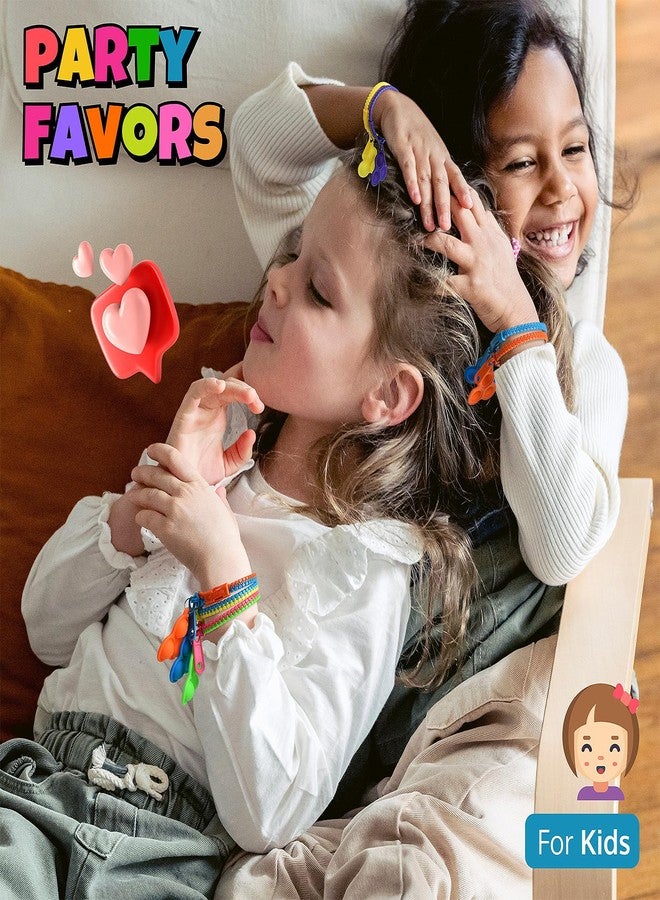 UpBrands 72 Fidget Party Favors for Kids Upgraded Zipper Pop-it Bracelets, ADHD Fidget Toys Poppers, Gifts for Kids Bulk Kit for Birthday Party, Easter Egg & Pinata Fillers - Image 4